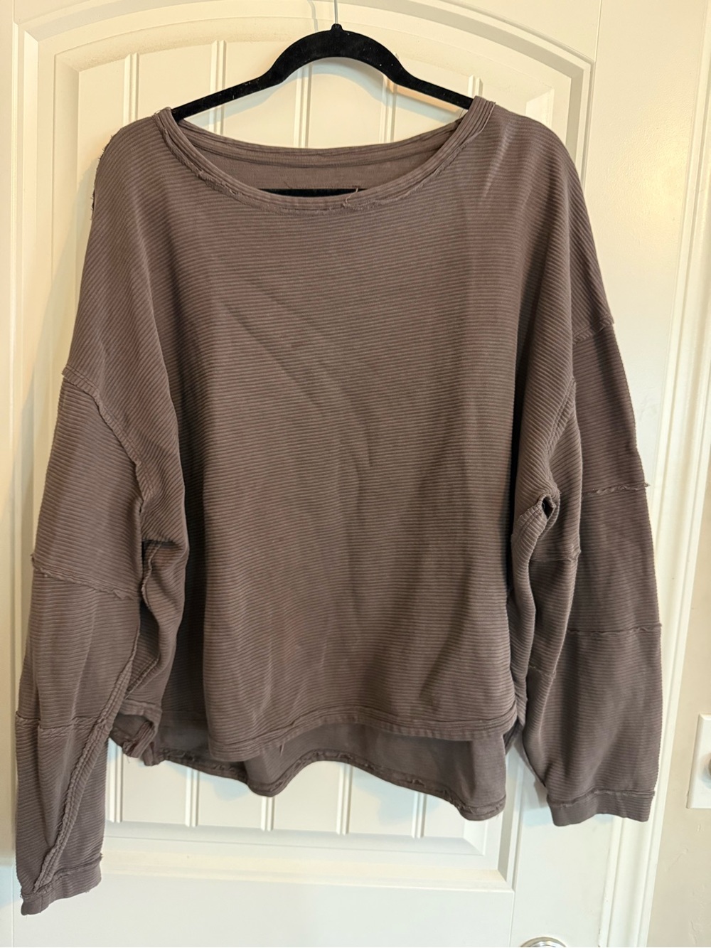 We The Free Total Eclipse Long Sleeve Pullover in brown